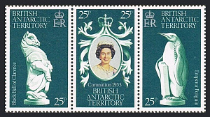 БАТ, 1978, 25 лет Коронации Елизаветы II,  3  ОТДЕЛЬНЫЕ марки
